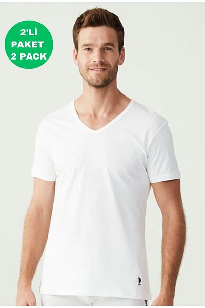 U.S. Polo Assn. Men's Uspa Licensed 100% Cotton 2-Pack Short Sleeve Fair Tank Top Footwear