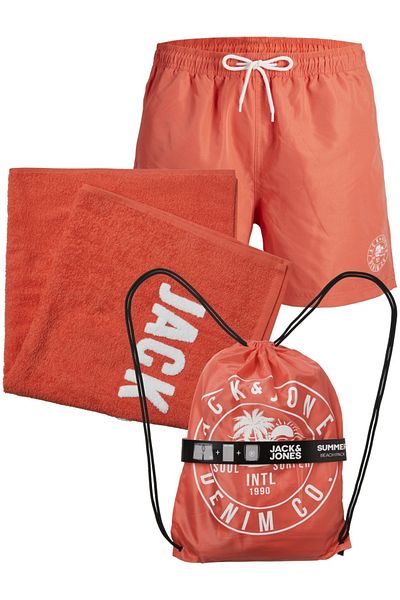 Jack & Jones Set inot JACK &JONES Beach Pack - 12249449-Hot Coral