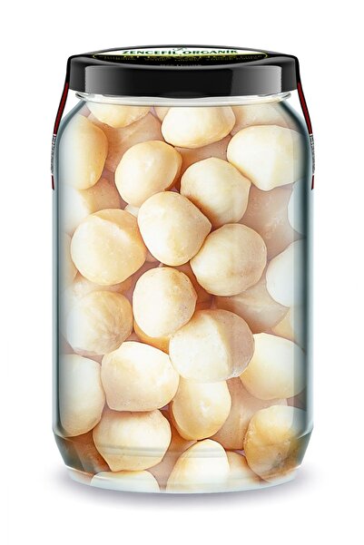 Zencefil Organik Makademya Fındığı Makedemya Cevizi İçi Bi Kavanoz 660 cc. Cam Kavanozda Macadamia Nuts