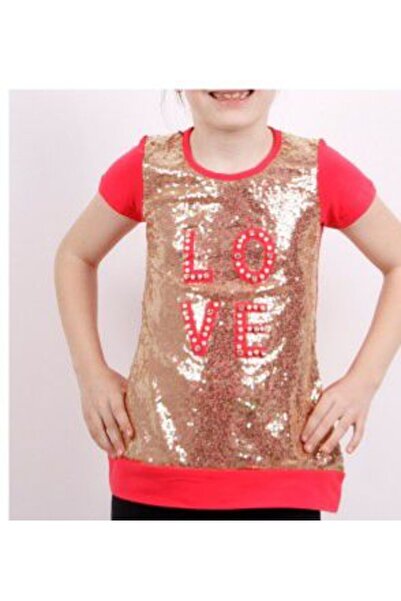 Toontoy Girl's Front Complete Sequin T-Shirt