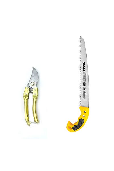 Worldtec 1.Good Quality Vineyard Pruning Shears + 30cm Vineyard Pruning Saw