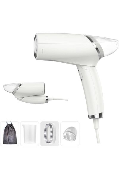 COOYA Steamer iron, Portable Foldable Handheld, Fast Heat-up,  Fabric Wrinkle Remover, Brush,water cup