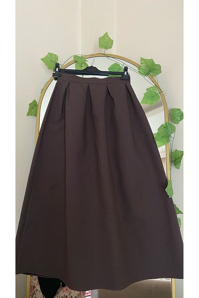 Dagü Design Women's Brown Balloon Skirt