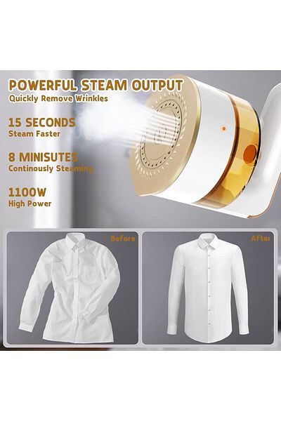 COOYA Steam Iron, Portable Mini Handheld with Dry And Wet, for All Types of Fabrics