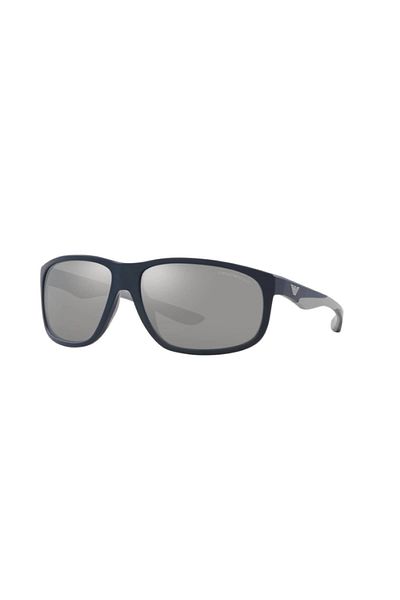 Emporio Armani Man Pillow Sunglasses- Ea 4199u - Lense Size:65mm - Matte Blue