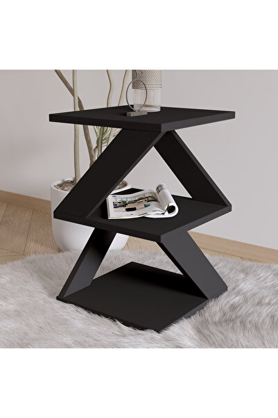 Meltem Çelik - BMdekor Yan Sehpa Arte Siyah