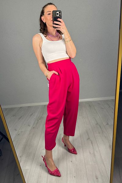 lady special Women's Harem Model Lycra Balloon Pants