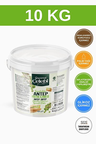 gourmet çelebi Antep fıstık ezmesi 10 kg .