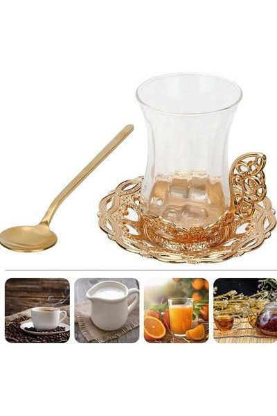 fulina Coffee Cup Set,Including Cup,Saucer Holders and Spoon, Suitable for Wedding Parties/Daily Gatherings