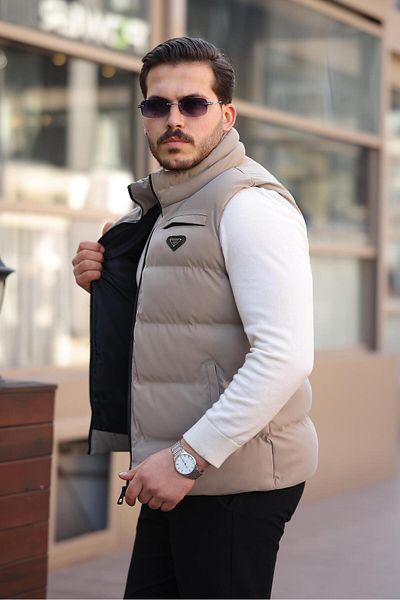 ByTrend Δερμάτινο γιλέκο από άνθρακα PLDP 2959-1_60270-1