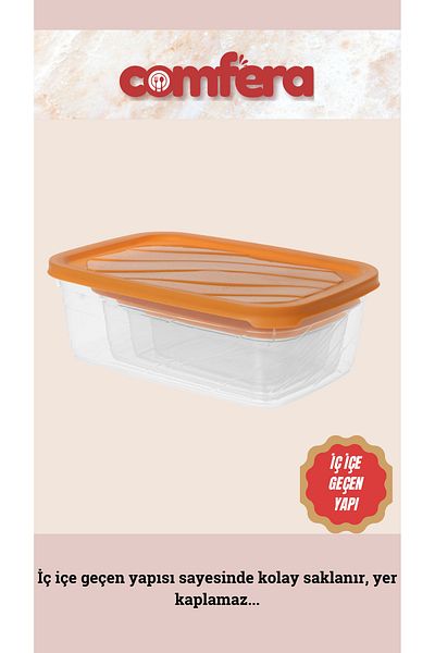 BAGER MARKET Practical Meal Container, Freezer and Freezer Container - Microwave Safe