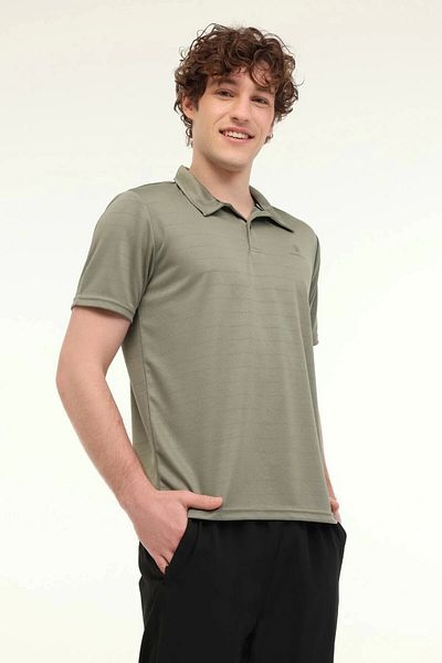 lumberjack Ct461 Sherman Men's Collared Tshirt - Khaki