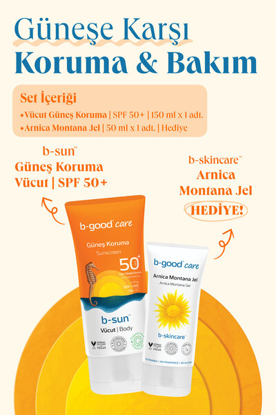 b-good care Vücut Güneş Koruma SPF50+ 150 ML + Arnica Montana Jel 50 ml Hediy...