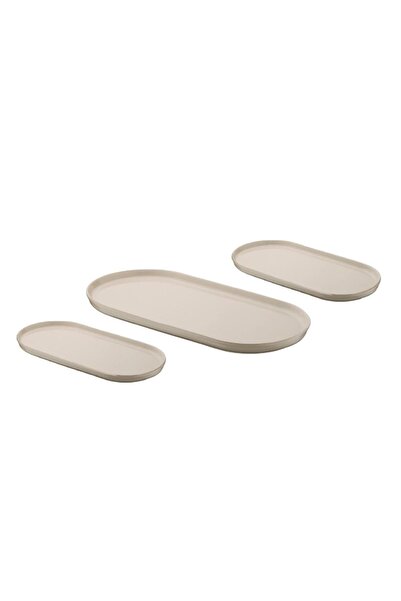 OLİKA Mira Sade 3 Parça Servis Tabağı