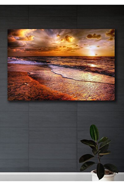 Hediyeler Kapında Günbatımı Kanvas Duvar Tablo 90x130