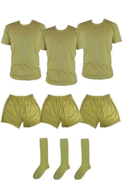 NO NAME Military Underwear Set 3 Piece And Socks