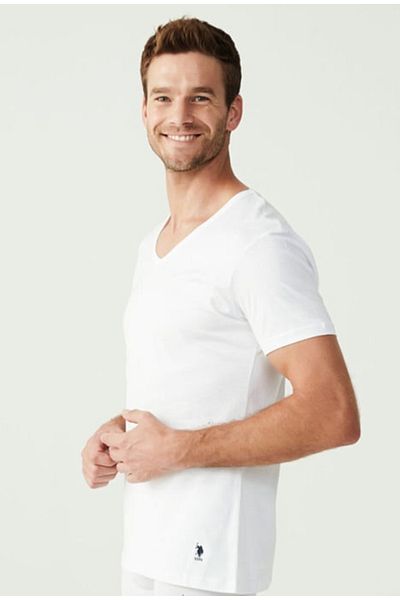 U.S. Polo Assn. Men's Uspa Licensed 100% Cotton 2-Pack Short Sleeve Fair Tank Top Footwear
