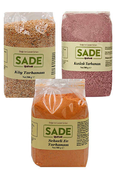 Sade Gurme Tarhana Çorba Paketi (3 x 500gr )
