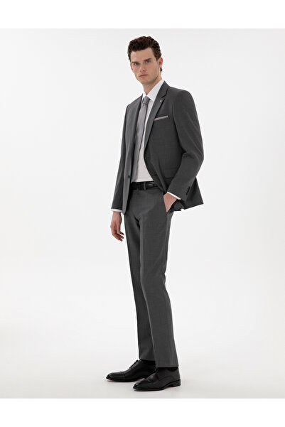Pierre Cardin Füme Slim Fit Yün Takım Elbise 50305448-VR058