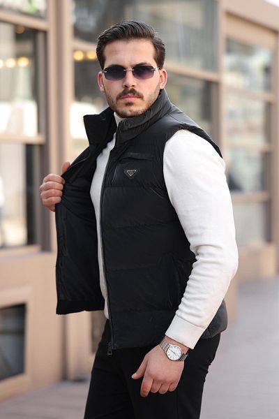 ByTrend Бродиран жилет с яка стойка Nova PLDP 2959-NY_60317-1