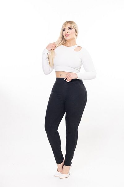 tarzımsüper Plus Size Full Lycra Stretchy Comfort Model Elastic Waist Recovery High Waist Leggings Jeans