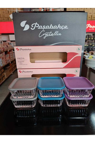 Paşabahçe Frezya 6-Piece Storage Box - 3 Colors