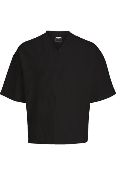 Jack & Jones Tricou JACK &JONES Reflex Tex - 12279260-Negru