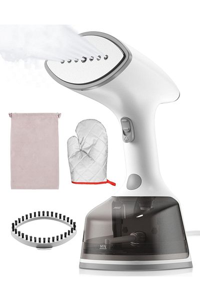 COOYA Handheld 2in1 Steam Iron for Clothes,1500W 30s Quick Heat, Fabric Wrinkles Remover 2 in 1, Auto-Off