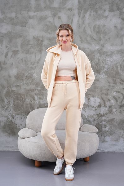 Batı Styling Lisa Oversize φούτερ με φερμουάρ