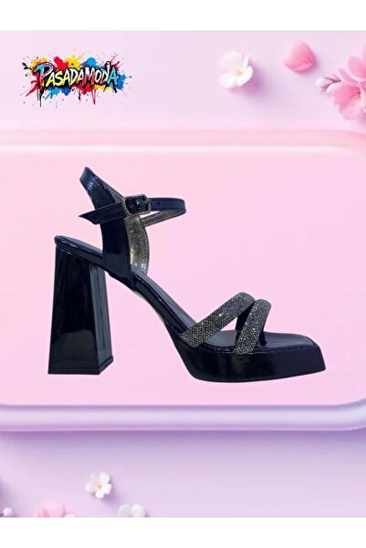 PASADAMODA Women's Patent Leather Stone Full Orthopedic Platform Sole Nichant...