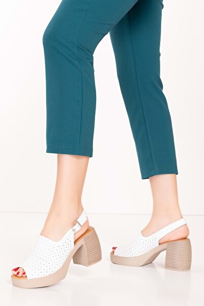 Gondol Жіночі шкіряні елегантні сандалі на підборах Anl.2937