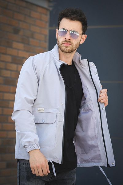 Oksit Ανδρικό εποχιακό παλτό Juan Slim Fit - Αδιάβροχο, με λεπτομέρεια από δαντέλα και κουκούλα