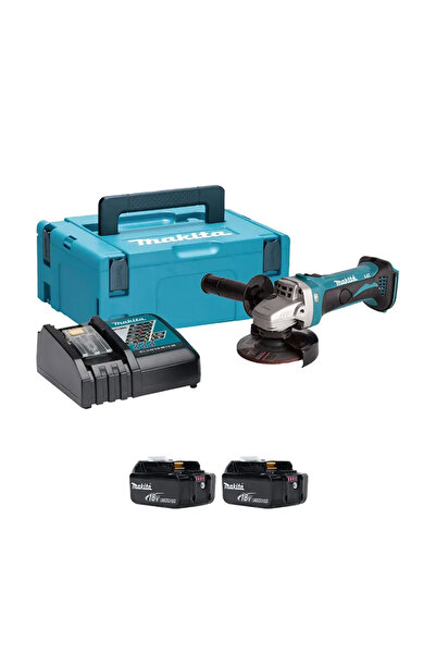 Makita ماكينة طحن لاسلكية DGA452RTJ، مفتاح منزلق، 4-1/2 بوصة، 18 فولت، 2.0 كجم