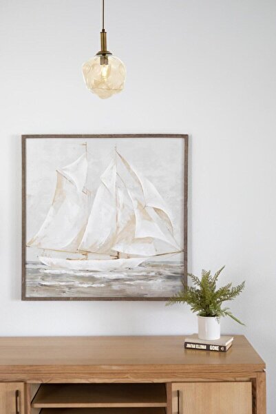 Avonni Avonnı Av-60210-1e Eskitme Kaplama Modern Avize E27 Metal Cam 30cm