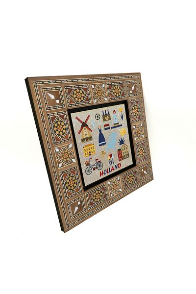 Sadrazam Masa MDF imprimata cu simboluri olandeze 20x20 Krg-23