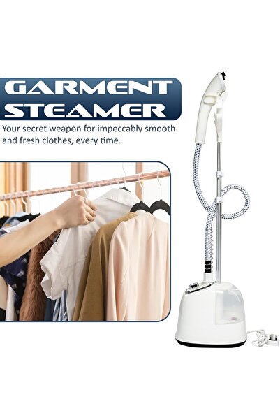 Nikai Garment Steamer NGS566AX, 1.6L, 2 Steam Levels, White