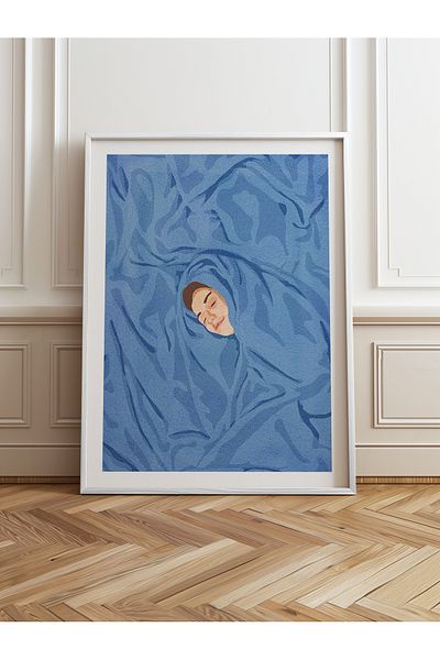 HOMEPACK Single Wooden Framed Painting One Piece Poster Painting Tk/956