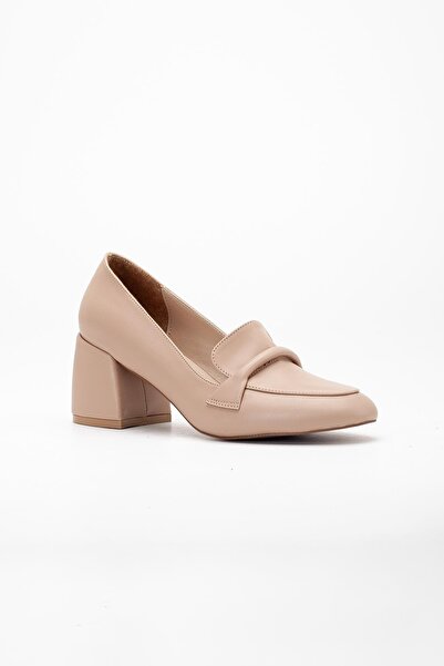 Dilimler Ayakkabı Women's High Heels - Nude Round Toe Hose