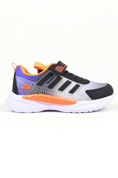 Zerenyus ND023 Pantofi sport pentru băieți cu velcro portocaliu de gheață