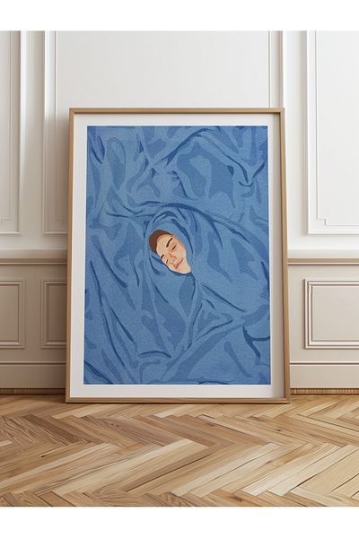 HOMEPACK Единична картина в дървена рамка, единичен плакат, картина TK/956
