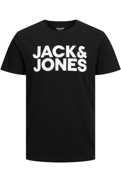 Jack & Jones Logo Tricou JACK &JONES Corp - 12151955-Negru WL