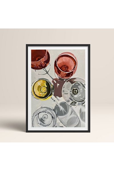 HOMEPACK Pictură cu un singur cadru din lemn Pictură poster dintr-o bucată TK/966