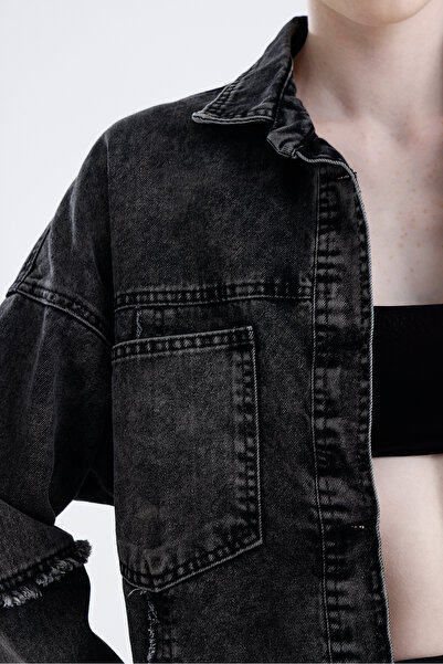 For Angels Oversize Basic Jeans Jacket