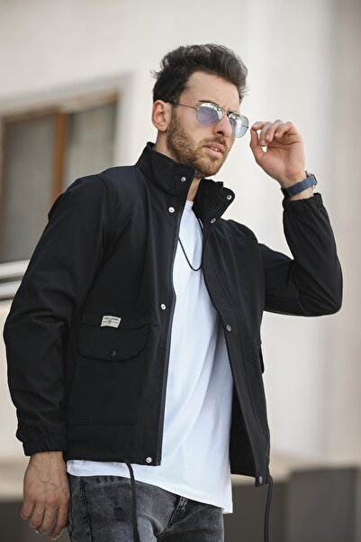 Oksit Juan Slim Fit Чоловічий сезонний плащ - водовідштовхувальний, з шнурками та капюшоном