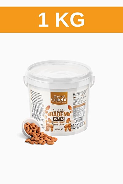 gourmet çelebi Sürülebilir Badem Ezmesi 1000 gr.