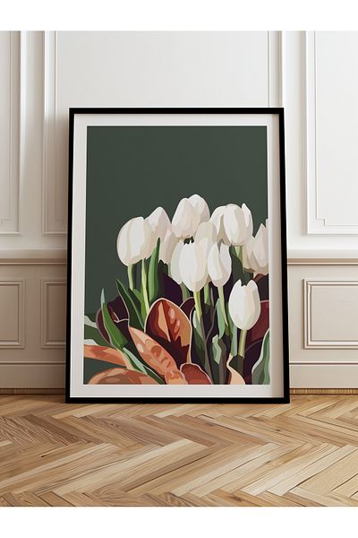 HOMEPACK Pictură cu un singur cadru din lemn Pictură poster dintr-o bucată TK/964
