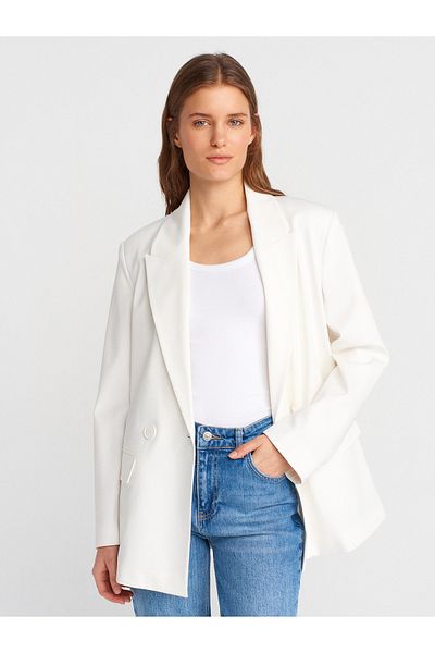 Dilvin 60759 Blazer Jacket-Alb