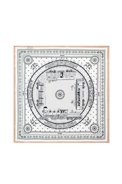 CASHMERE AND SİLK MAWLANA (53 X 53 ) Eșarfă din mătase pură