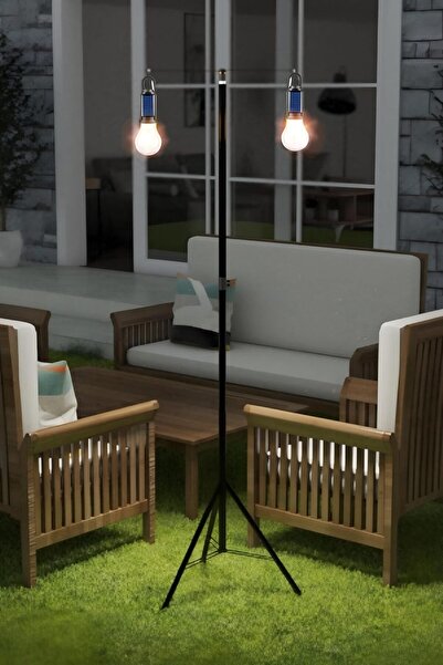 Rustic Solar Led Lamp with 2 Straps, Solar Powered 3 Modes, Rechargeable, Waterproof, 2m Stand Light