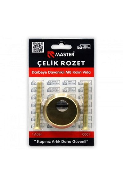 Master Thick Screw Steel Rosette yellow